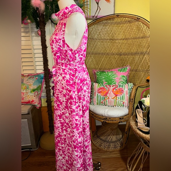 Vince Camuto Sleeveless Mock Neck Floral Maxi Dress Size M - Picture 12 of 15